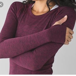 Lululemon swiftly tech maroon red long sleeve